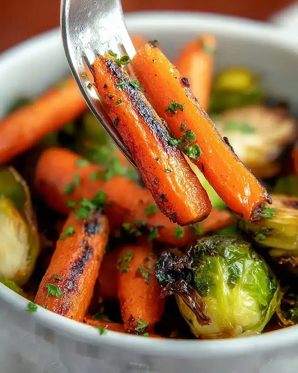 Crispy Maple Glazed Carrots and Brussel Sprouts: The Perfect Holiday ...